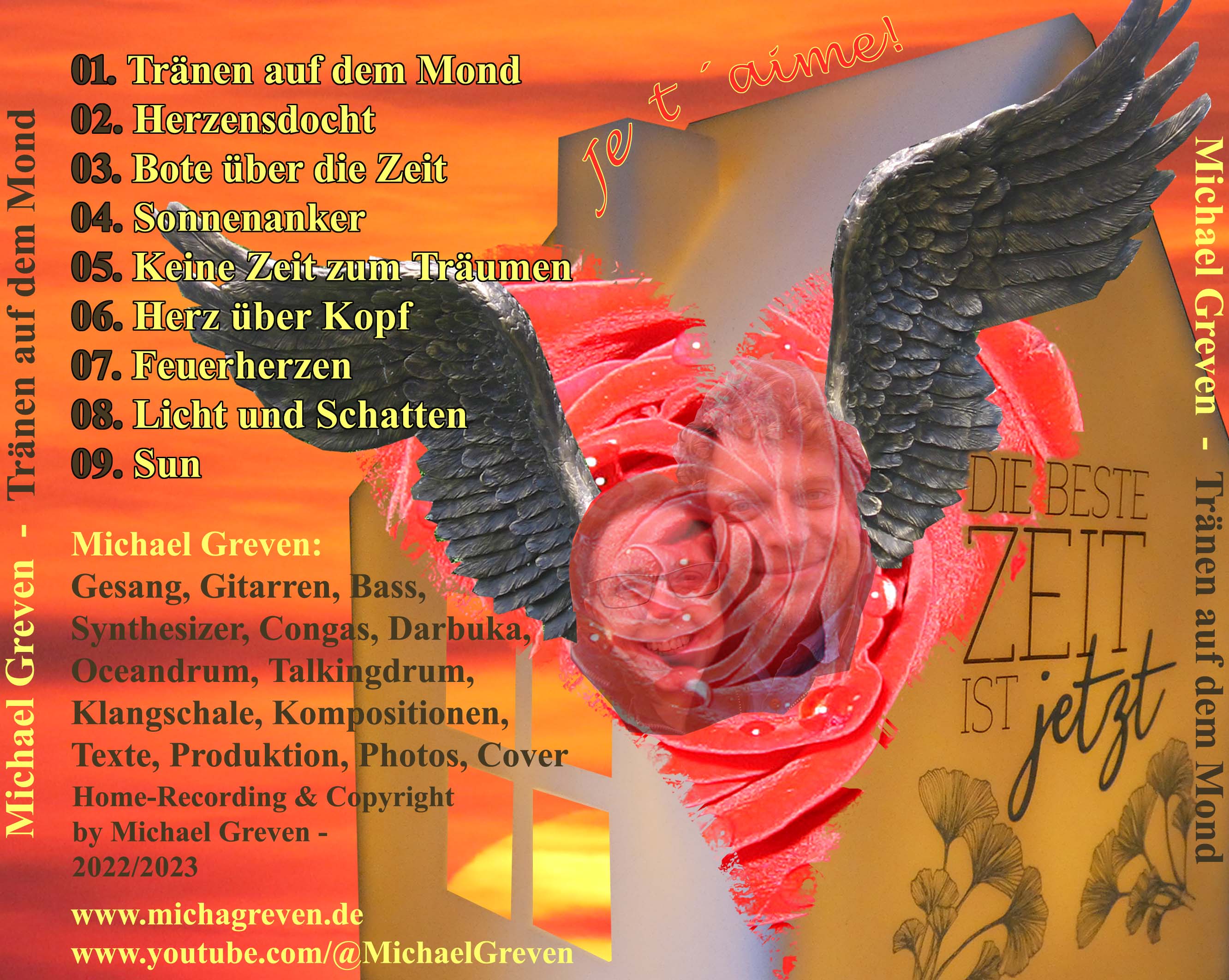 Cover CD Tr&auml;nen Auf Dem Mond Hinten