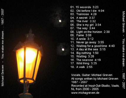 Cover hinten CD You make me dream